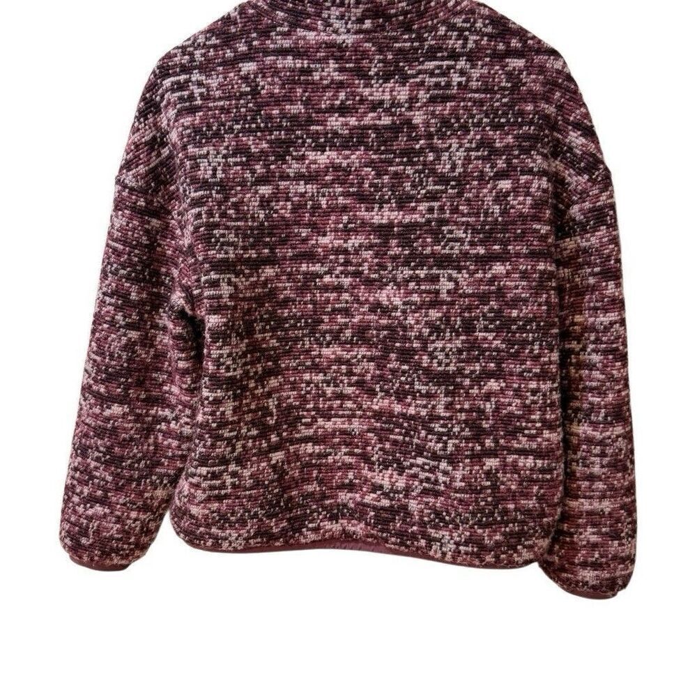 Varley Bailey Half Zip Women's Small Fleece Pullover Speckle Mauve Wool Blend - Picture 5 of 10